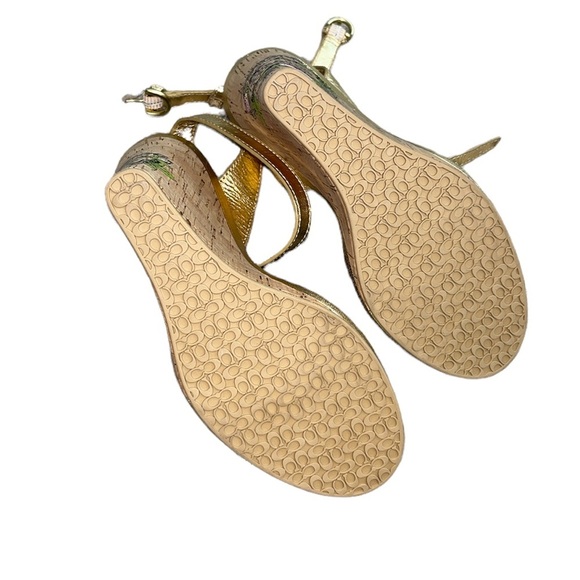 NWOT Coach Ellette Cork Wedges - Picture 5 of 5